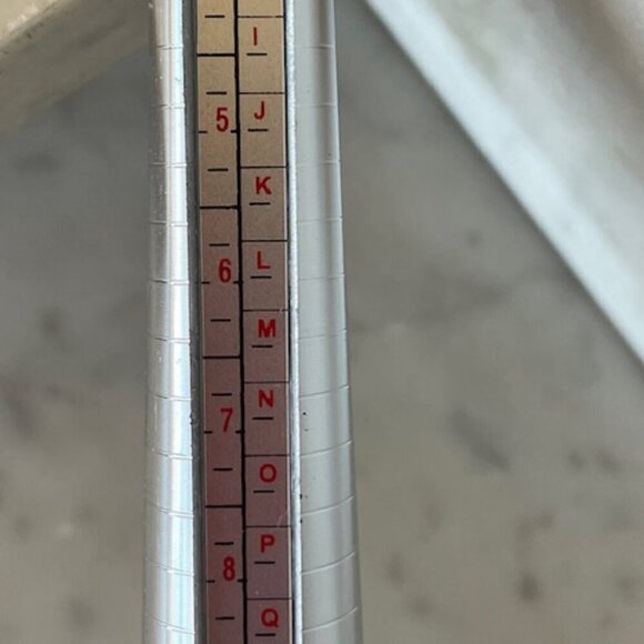 Silver Hammered Stacked 7 Banded Joined Ring Size 6.5 - Picture 13 of 14